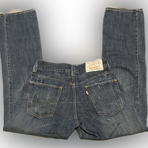 Vintage White Tab Levis 514 Slim Straight Jeans - Picture 3 of 8